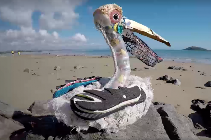 Cet artiste recycle des déchets pour sauver les animaux marins !
